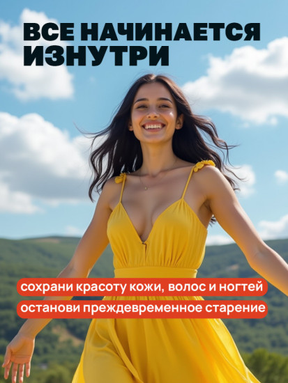 Комплекс витаминов для женщин «Ресвератрол + Биотин» для кожи, волос и ногтей