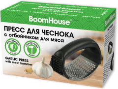 Пресс для чеснока с отбойником для мяса, нержавеющая сталь, (Бумхаус), 702094 - Фото 1