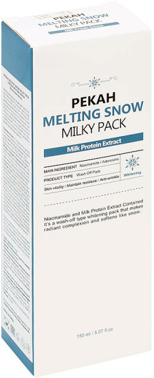 Маска для лица омолаживающая с молочными протеинами «Melting Snow Milky Pack»