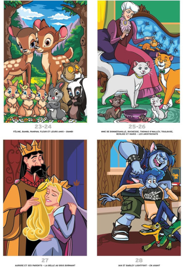  Раскраска Coloriages mystères Disney - Portraits de famille