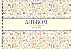 Альбомы для рисования ДЭК, А4, 40 л., Комплект 2 шт., гребень, рельефный картон, Brauberg, 200х290 мм, «Паттерн», 107744 - Фото 4