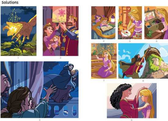 Раскраска Coloriages mystères spécial film - Raiponce