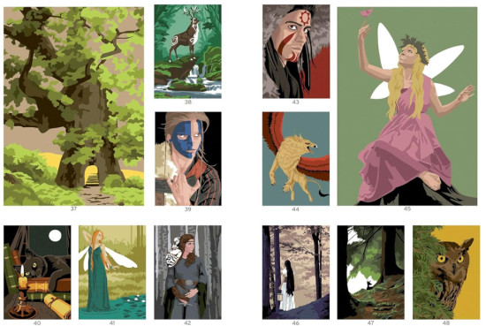 Раскраска Coloriages mystères Fantasy