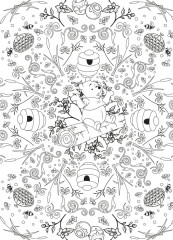 Раскраска Winnie: Mandalas, coloriages mystères, scènes - Фото 3