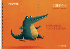 Альбомы для рисования Дэк, А4, 40 л., Комплект 2 шт., гребень, выборочный лак, 200х290 мм, «Кроко и Капи», 107751 - Фото 3