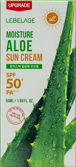 Крем для лица солнцезащитный с экстрактом алоэ «Moisture Aloe Sun Cream SPF50+ PA++++»
