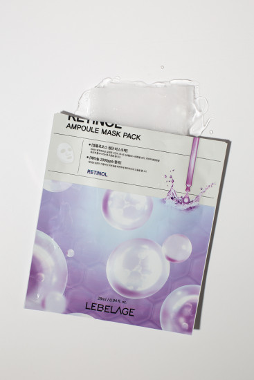 Маска для лица тканевая с ретинолом и экстрактом мицелия «Truly Retinol Ampoule Mask Pack»