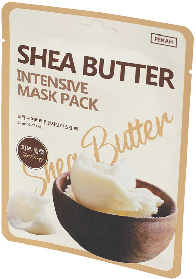 Маска для лица тканевая с экстрактом ши «Shea Butter Intensive Mask Pack»