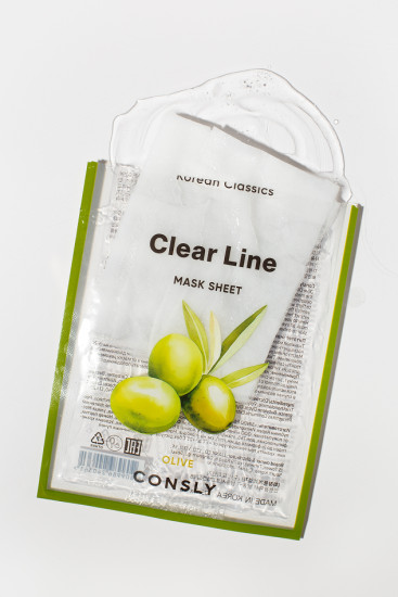 Маска для лица тканевая питательная с экстрактом оливы «Korean Classics Olive Mask Sheet»