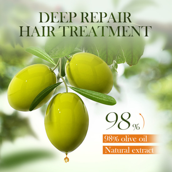 Shampoo OLIVES OIL 98%, (Шампунь для волос с оливковым маслом, скваланом), 500 мл.