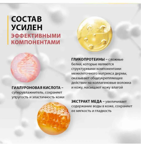 Лифтинг-крем для кожи вокруг глаз Collagen Active 35+ от морщин, мешков и тёмных кругов, антивозрастной уход, упругость и увлажнение