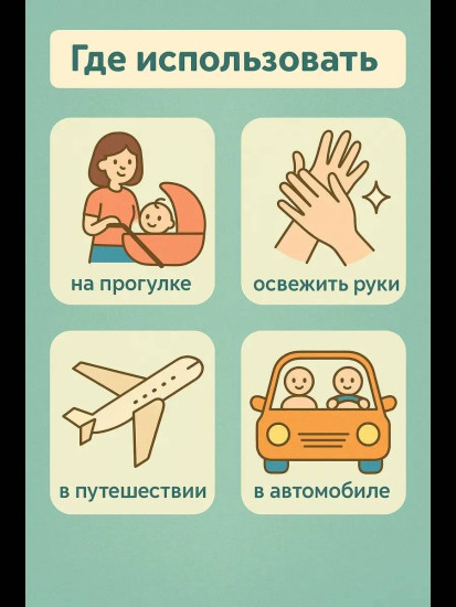 Детские влажные салфетки 64 шт