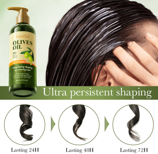 Elasticizer Olives Oil 98%, уход и укладка (Эластикайзер для волос с оливковым маслом, витамином В5, скваланом), 260 мл.
