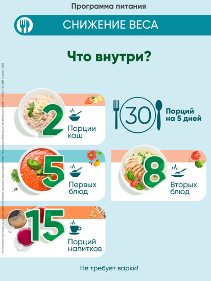 Программа питания для снижения веса