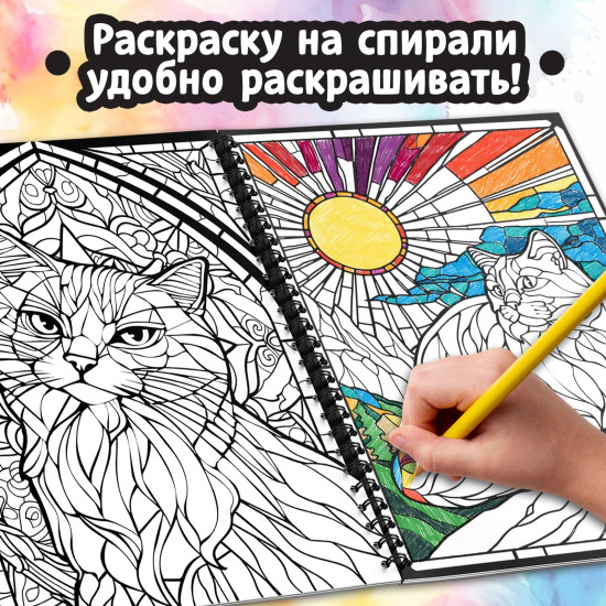 Раскраска  Кэтсбук, 100 картинок, формат А4