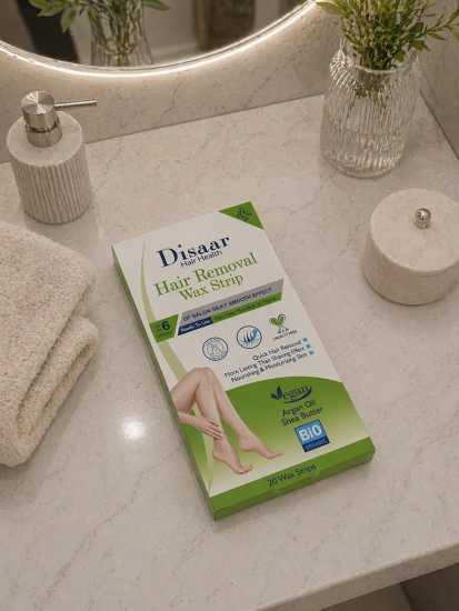 Восковые полоски для депиляции Hair Removal Wax Strip с аргановым маслом и маслом ши,20 шт