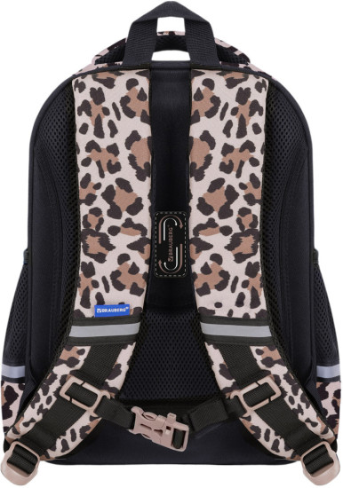 Ранец STABLE, 2 отделения,  «Curious leopard», 36х28х16 см, 274387