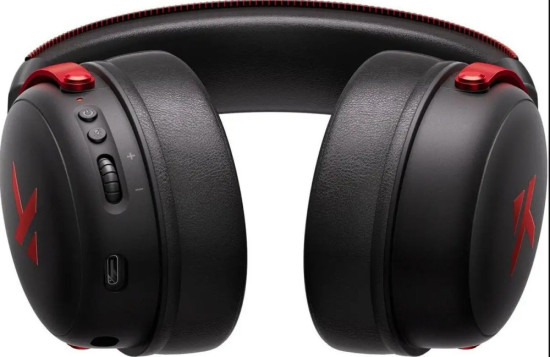 Беспроводные игровые наушники V9 PRO черно-красные