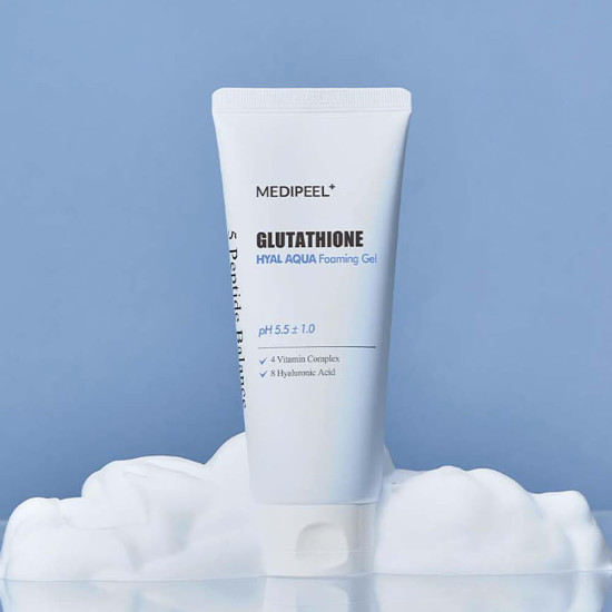 Гель-пенка Glutathione Hyal Aqua Foaming Gel