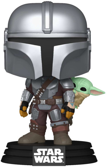 Bobble Star Wars M & G Mandalorian w/Grogu (On Back) (818)