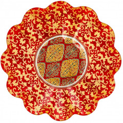 Салатник с ажурным краем «Яшма» - Фото 1