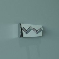 Крючок двойной для ванной комнаты - Фото 1