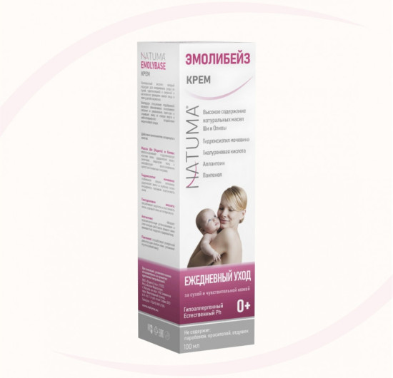 Natuma Эмолибейз увлажняющий Крем эмолент для лица и тела 0+