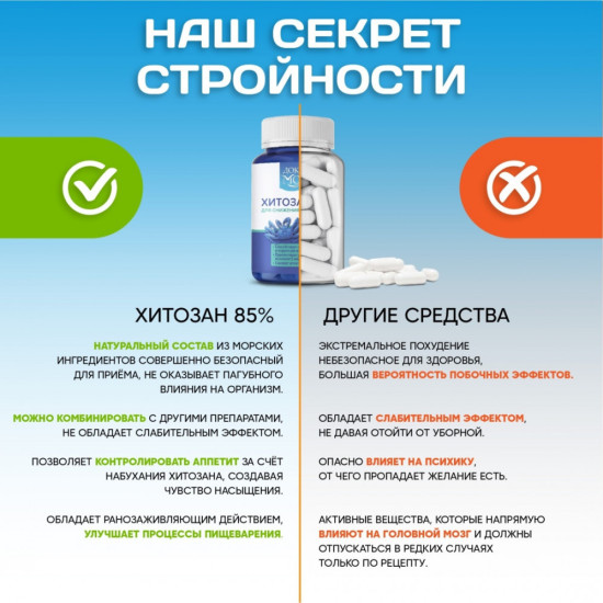 Доктор Море Хитозан Приморский капсулы 60 шт