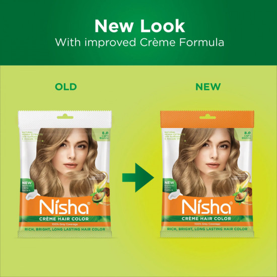 Крем-краска для волос, оттенок 8.0 Light blonde