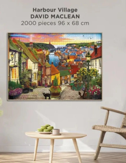 Пазл Портовая деревня, 2000 деталей