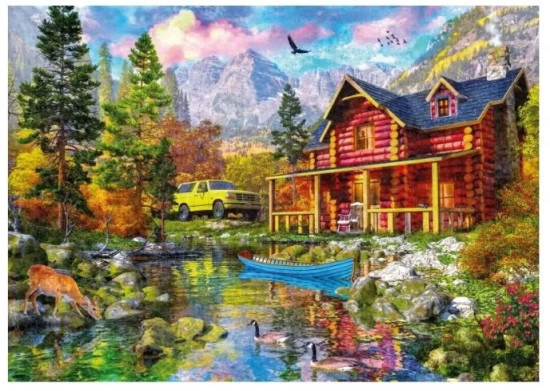 Пазл Горное убежище, 2000 деталей