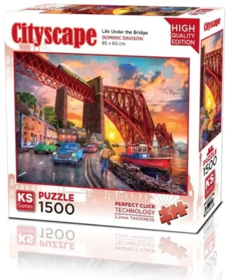 Пазл Мост Форт на закате, 1500 деталей