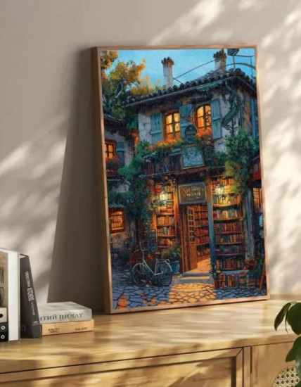 Пазл Книжный магазин, 1000 деталей