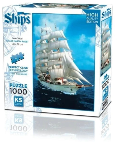 Пазл Корабль "Морское облако", 1000 деталей