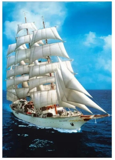Пазл Корабль "Морское облако", 1000 деталей