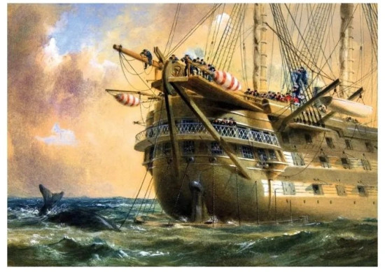 Пазл Корабль HMS Agamemnon в Атлантике, 500 деталей