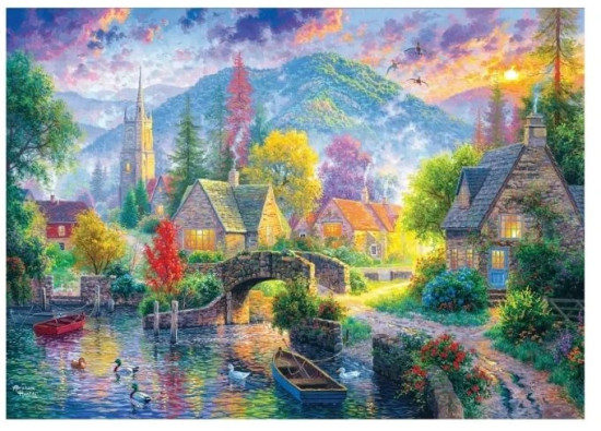 Пазл Горная деревня, 500 деталей