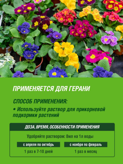 Удобрение для герани