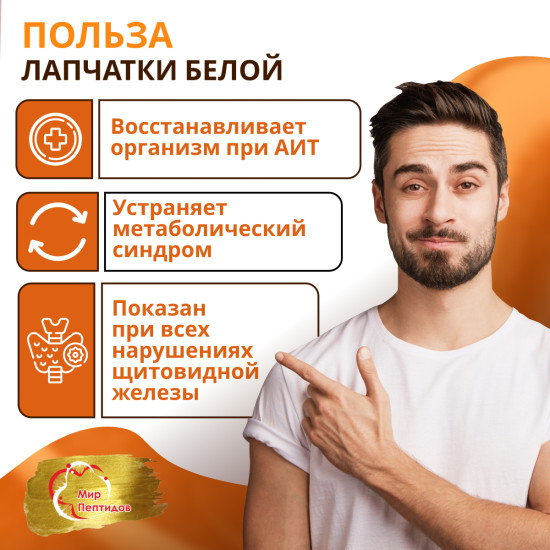 Лапчатка Белая+Инозит, для щитовидной железы, эндокринной системы и зоба.