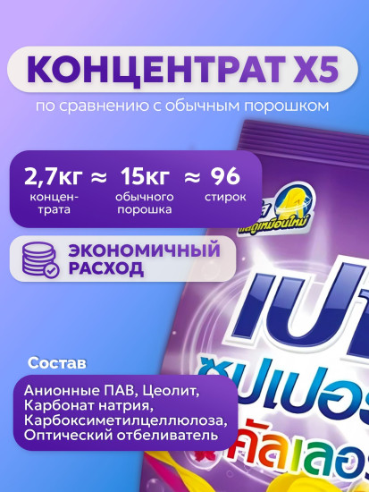 Стиральный порошок для цветного белья «Color Nano Tech»