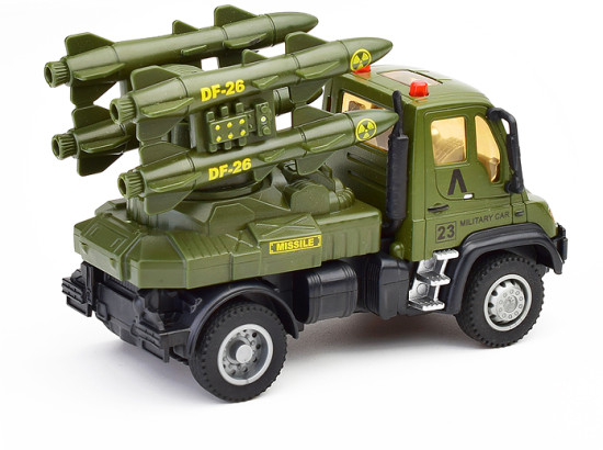 Игрушечная машинка "Военная машина" инерц. металл
