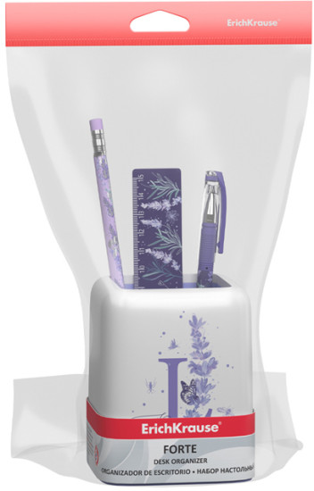 Лоток настольный настольный пластиковый Forte Lavender с фиолетовой вставкой