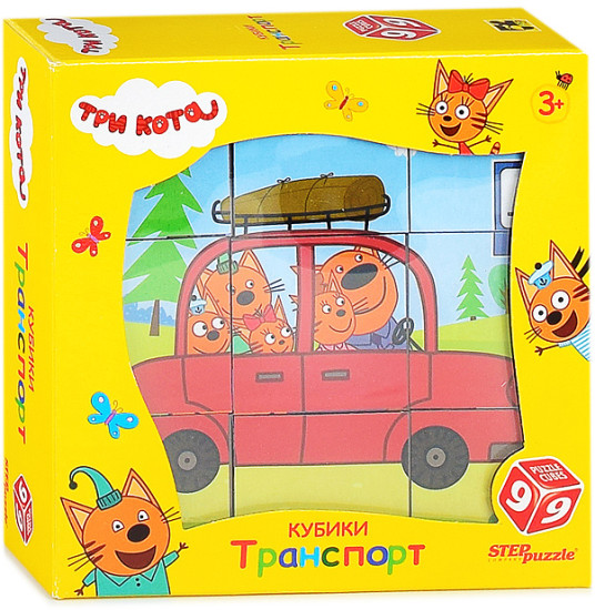 Кубики «Три кота. Транспорт»