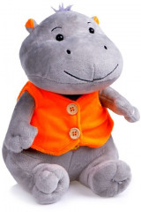 Игрушка мягкая озвученная «Улыбчивый бегемотик Саша» - Фото 1