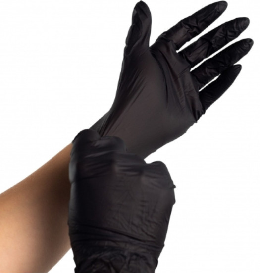 Перчатки NITRILE GUARD одноразовые нитриловые M/L 40шт черные