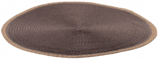 Сервировочная салфетка круглая JUTE 38 см свето-коричневая