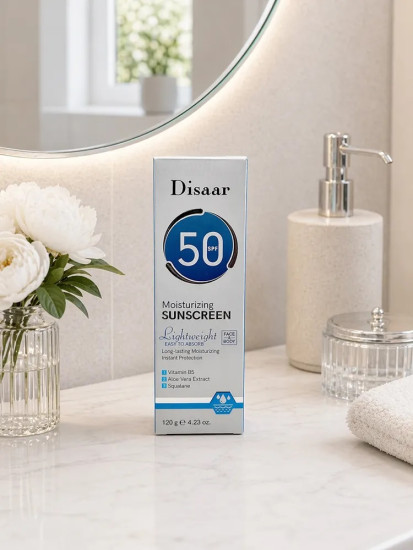 Солнцезащитный увлажняющий крем - флюид Moisturizing Sunscreen Spf 50. 120g