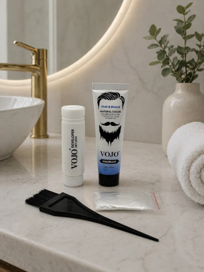 Мужская краска для волос и бороды Vojo Hair & Beard Natural Black