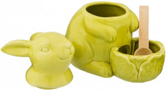 Банка для соли с ложкой «Заяц» - Фото 1