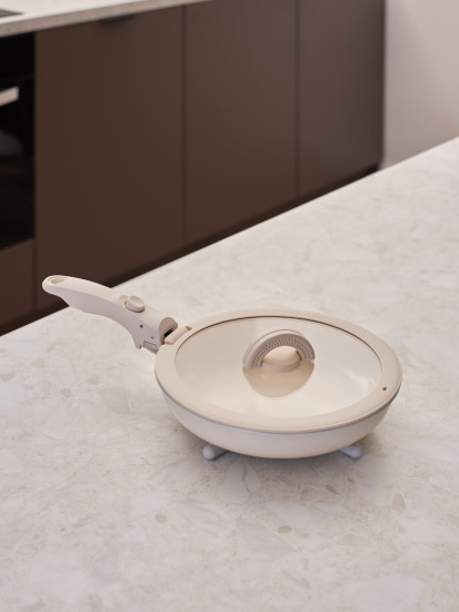 Сковорода с крышкой и съемной ручкой «Smart Ceramic»